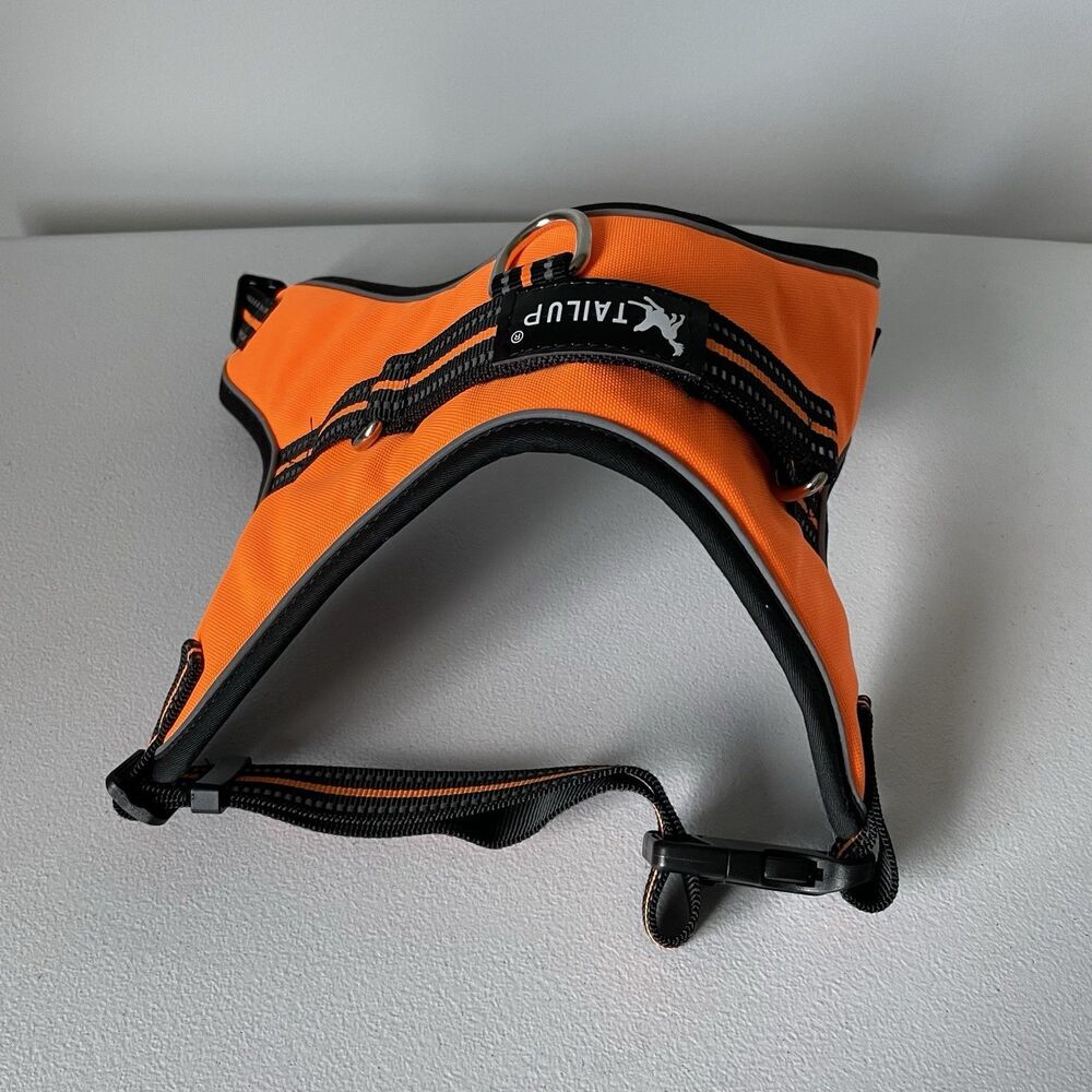 TAILUP No-Pull Dog Harness Orange Black For Walking & Training Safely Size XL - Picture 7 of 10